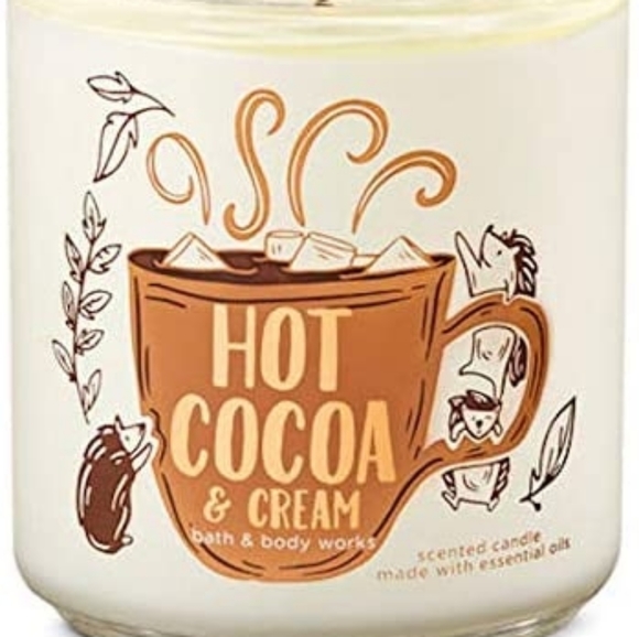 Bath & Body Works Other - 3 New BBW hot cocoa and cream Single Wick Candle